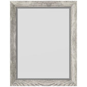  Cade Wall Mounted Framed Beveled Glass Mirror in Weathered Grey, 22'' W x 1'' D x 28'' H