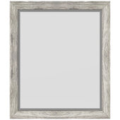  Cade Wall Mounted Framed Beveled Glass Mirror in Weathered Grey, 24'' W x 1'' D x 28'' H