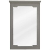  Chatham Beveled Glass Mirror in Grey Finish, 22'' W x 1-1/2'' D x 34'' H