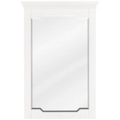  Chatham Beveled Glass Mirror in White Finish, 22'' W x 1-1/2'' D x 34'' H