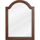  Compton Beveled Glass Mirror in Walnut Finish, 22'' W x 2'' D x 30'' H