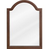  Compton Beveled Glass Mirror in Walnut Finish, 26'' W x 2'' D x 36'' H