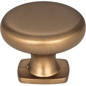  1-3/8'' Diameter Belcastel 1 Forged Look Flat Bottom Cabinet Knob in Satin Bronze