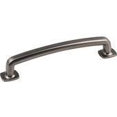  Belcastel 1 Collection 5-7/8'' W Forged Look Flat Bottom Pull in Brushed Pewter, 5-7/8'' W x 1-3/16'' D, Center to Center 128mm (5'')