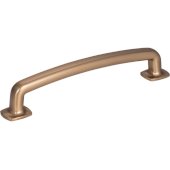  Belcastel 1 Collection 5-7/8'' W Forged Look Flat Bottom Cabinet Pull in Satin Bronze, Center to Center: 128mm (5'')