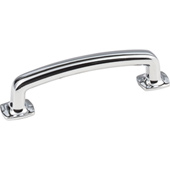  Belcastel 1 Collection 4-5/8' W Forged Look Flat Bottom Pull in Polished Chrome