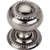  Rhodes Collection 1-1/4'' Diameter Hollow Steel Round Rope Knob with Backplate in Brushed Black Nickel