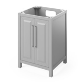  24'' Grey Cade Bathroom Vanity Base Cabinet Only, 24'' W x 21-1/2'' D x 35'' H