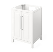  24'' White Cade Bathroom Vanity Base Cabinet Only, 24'' W x 21-1/2'' D x 35'' H