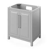  30'' Grey Cade Bathroom Vanity Base Cabinet Only, 30'' W x 21-1/2'' D x 35'' H