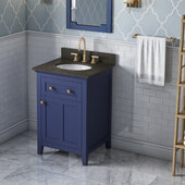  24'' Hale Blue Chatham Vanity, Blue Limestone Vanity Top, with Undermount Oval Sink, 25'' W x 22'' D x 36'' H