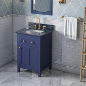  24'' Hale Blue Chatham Vanity, Grey Marble Vanity Top, with Undermount Rectangle Sink, 25'' W x 22'' D x 35-3/4'' H