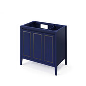  36'' Hale Blue Percival Bathroom Vanity Base Cabinet Only, Left Offset, 36'' W x 21-1/2'' D x 35'' H