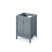  24'' Blue Steel Theodora Bathroom Vanity Base Cabinet Only, 24'' W x 21-1/2'' D x 35'' H