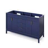  60'' Hale Blue Theodora Double Bowl Bathroom Vanity Base Cabinet Only, 60'' W x 21-1/2'' D x 35'' H