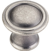 Cordova Collection 1-3/16'' Diameter Round Cabinet Knob in Distressed Pewter