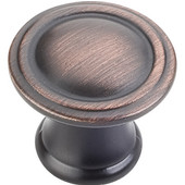  Cordova Collection 1-3/16'' Diameter Round Cabinet Knob in Brushed Oil Rubbed Bronze