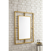  Boston 30'' Wide Rectangular Mirror, Radiant Gold
