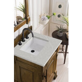  Brookfield 26'' W Country Oak Single Vanity with 3cm (1-3/8'') Thick Eternal Marfil Quartz Top