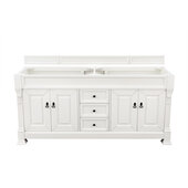  Brookfield 72'' W Bright White Double Vanity Base, No Countertop