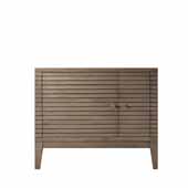  Linear 36'' Single Vanity, Base Cabinet Only, In Washed Walnut, 35-1/2''W x 18-3/4''D x 29-3/4''H