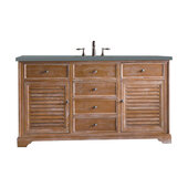  Savannah 60'' Single Vanity Cabinet, Driftwood, No Countertop