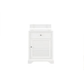  Savannah Single Vanity Cabinet Bright White with 3cm Eternal Jasmine Pearl Quartz Top w/ Sink