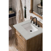  Savannah 26'' Driftwood Single Bathroom Vanity with 3 cm Eternal Serena Quartz Top