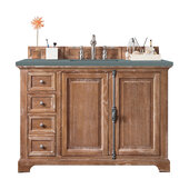  Providence 48'' Single Vanity Cabinet in Driftwood with 3cm (1-3/8'') Thick Cala Blue Quartz Top and Rectangle Undermount Sink