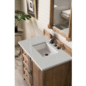  Providence 36'' W Driftwood Single Vanity with 3cm (1-3/8'') Thick Eternal Serena Quartz Top