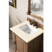  Providence Single Vanity Cabinet Driftwood with 3cm Eternal Marfil Quartz Top w/ Sink