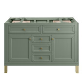  Chicago 48'' Single Vanity in Smokey Celadon, Base Cabinet Only