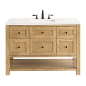  Breckenridge 48'' Single Vanity in Light Natural Oak, Base Cabinet Only