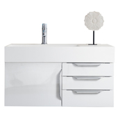  Mercer Island 36'' Single Bathroom Vanity in Glossy White Finish