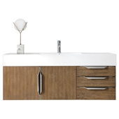  Mercer Island 48'' Single Bathroom Vanity Cabinet Only in Latte Oak Finish