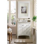  Palisades 30'' Single Bathroom Vanity, Bright White and Satin Nickel Hardware - 29'' W x 23'' D x 34'' H