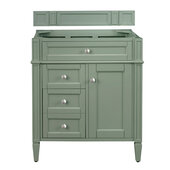  Brittany 30'' Single Vanity in Smokey Celadon, Base Cabinet Only