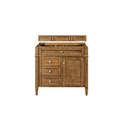  Brittany 36'' Single Cabinet, Saddle Brown, No Countertop