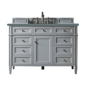  Brittany 48'' Single Vanity in Urban Gray with 3cm (1-3/8'') Thick Cala Blue Quartz Top and Rectangle Undermount Sink