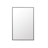 Rohe 26'' W x 40'' H Wall Mounted Mirror with Matte Black Frame