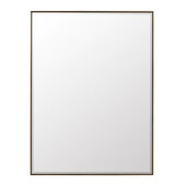  Rohe 30'' W x 40'' H Wall Mounted Mirror with Champagne Brass Frame