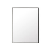  Rohe 30'' W x 40'' H Wall Mounted Mirror with Matte Black Frame