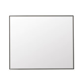  Rohe 48'' W x 40'' H Wall Mounted Mirror with Matte Black Frame