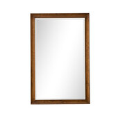  Glenbrooke 26'' W x 40'' H Wall Mounted Rectangle Mirror with Country Oak Frame