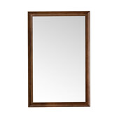  Glenbrooke 26'' W x 40'' H Wall Mounted Rectangle Mirror with Mid-Century Walnut Frame