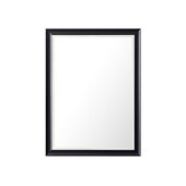  Glenbrooke 30'' W x 40'' H Wall Mounted Rectangle Mirror with Black Onyx Frame
