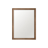  Glenbrooke 30'' W x 40'' H Wall Mounted Rectangle Mirror with Whitewashed Walnut Frame