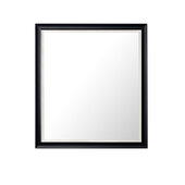  Glenbrooke 36'' W x 40'' H Wall Mounted Rectangle Mirror with Black Onyx Frame