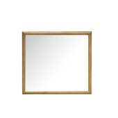  Glenbrooke 36'' W x 40'' H Wall Mounted Rectangle Mirror with Light Natural Oak Frame