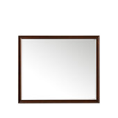  Glenbrooke 48'' W x 40'' H Wall Mounted Rectangle Mirror with Burnished Mahogany Frame